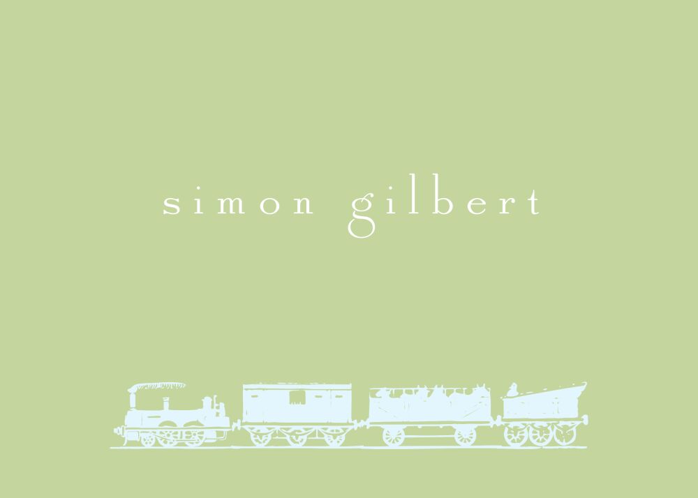Antique Train Leaf Sticker