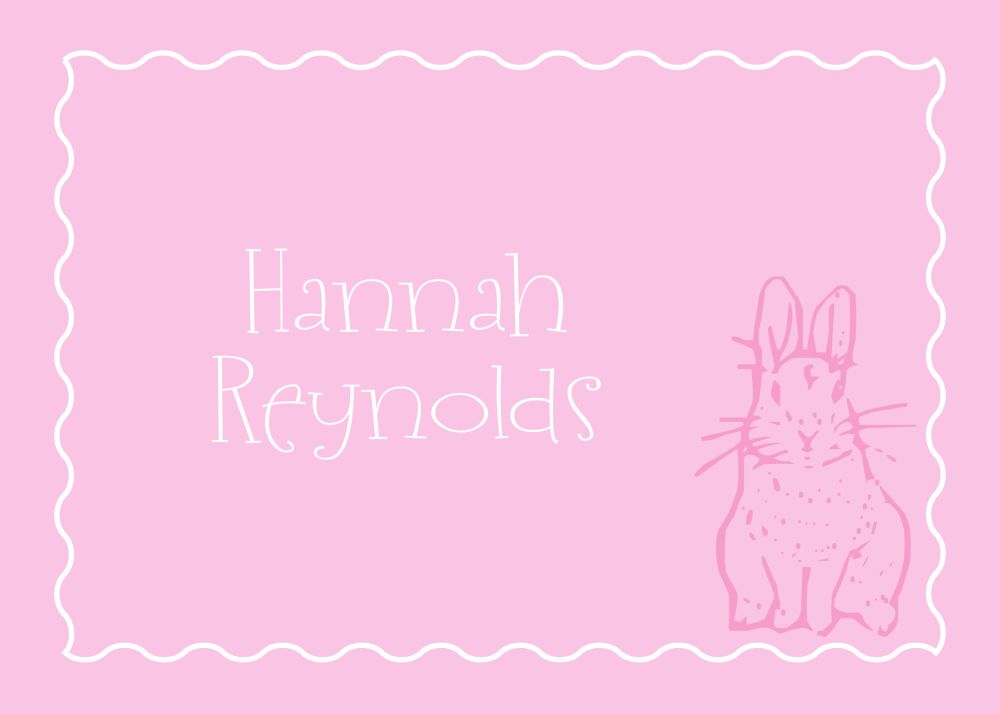 Bunny Love Pink Sticker