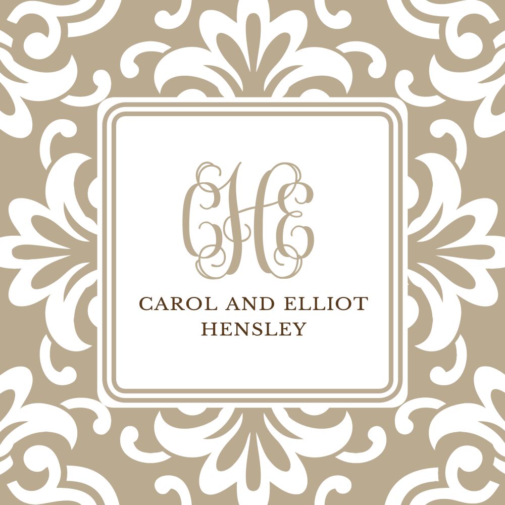 Grande Floral Tan Sticker