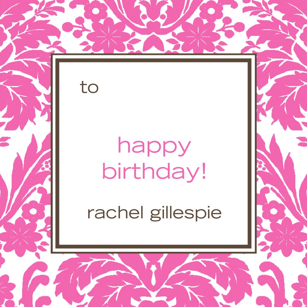 Damask Bubblegum Sticker
