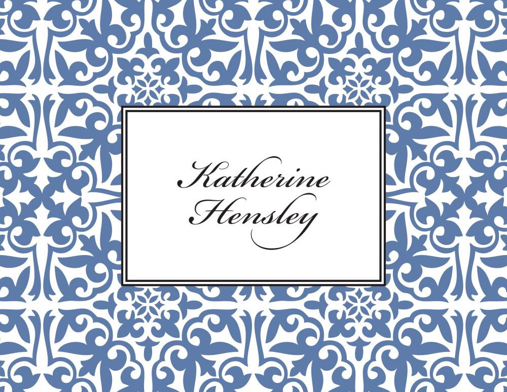 Pretty Pattern Slate Folded Note