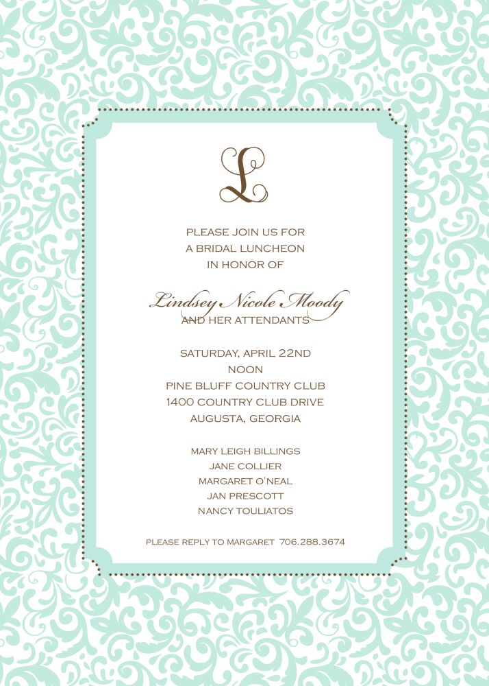 Devereaux Robins Egg Invitation