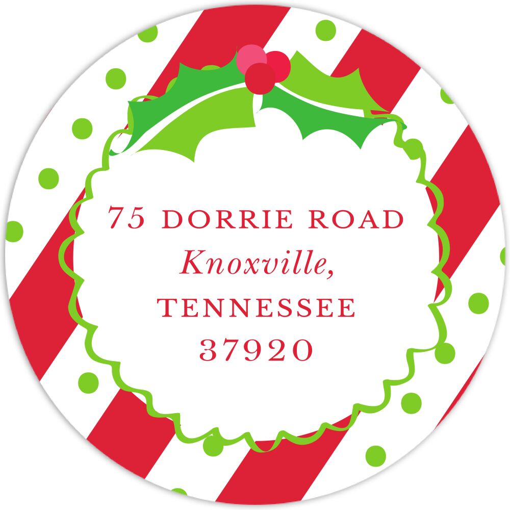 Isaiah 9:6 Round Address Sticker