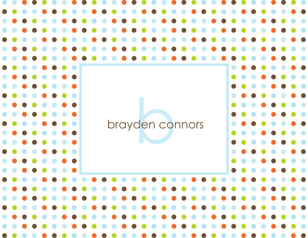 Cosmopolidots Blue Folded Note