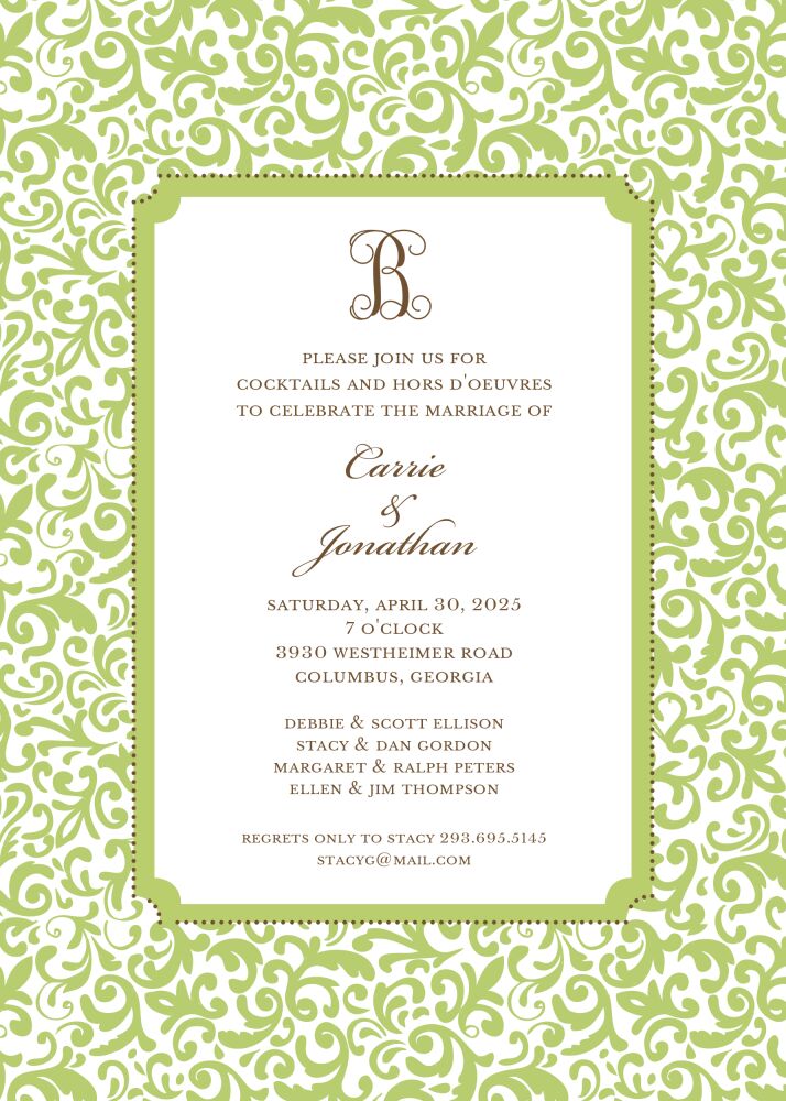 Devereaux Celery Invitation