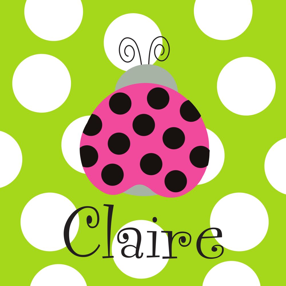 Ladybug Square Enclosure Card