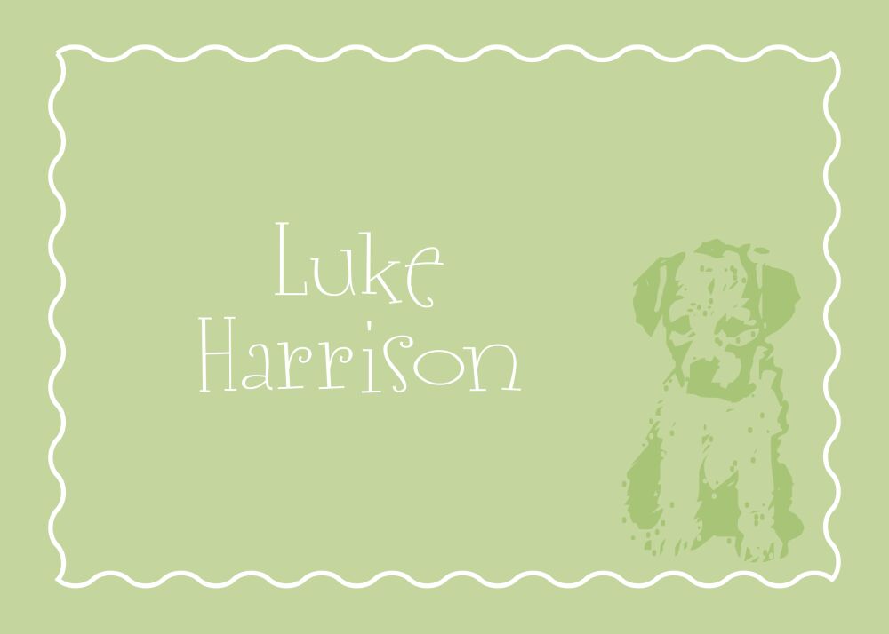 Puppy Love Leaf Enclosure Card