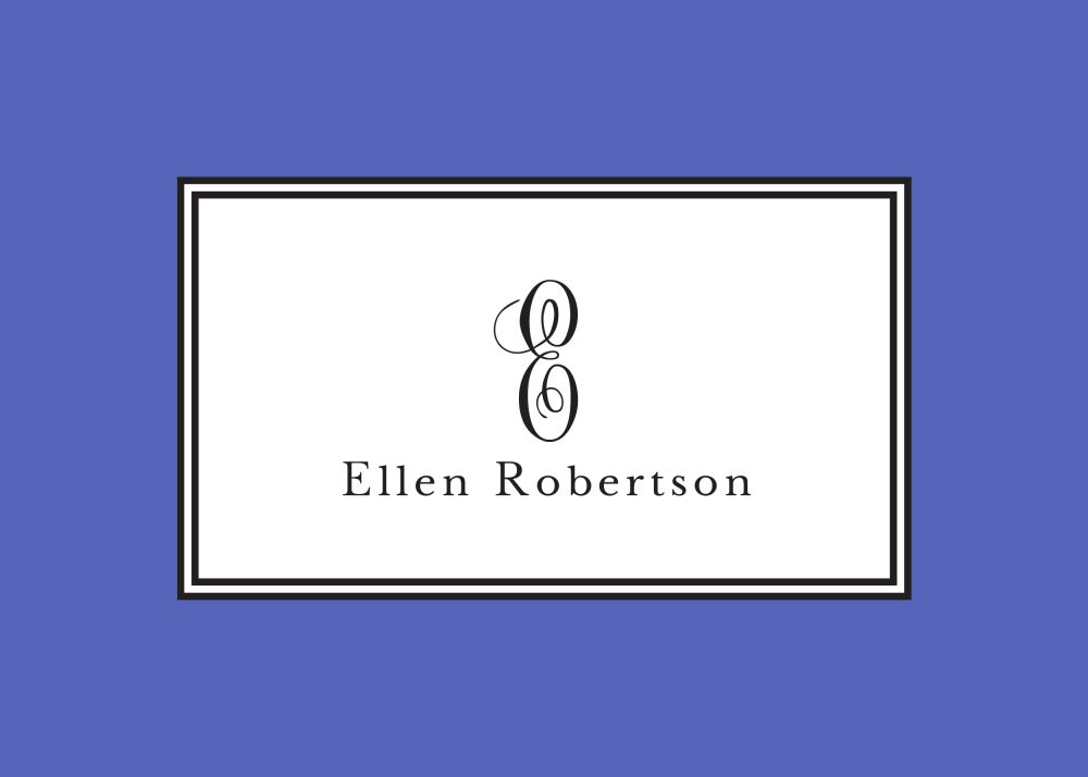 Elegance Cobalt Enclosure Card