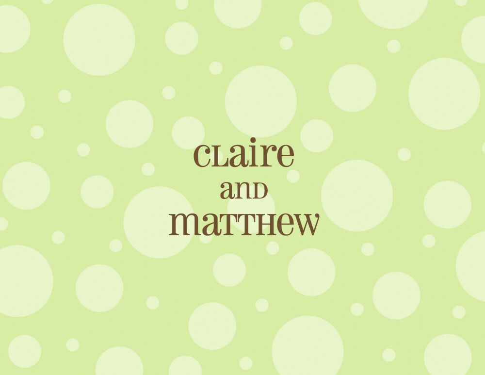Wonder Dots Spring Green Folded Note