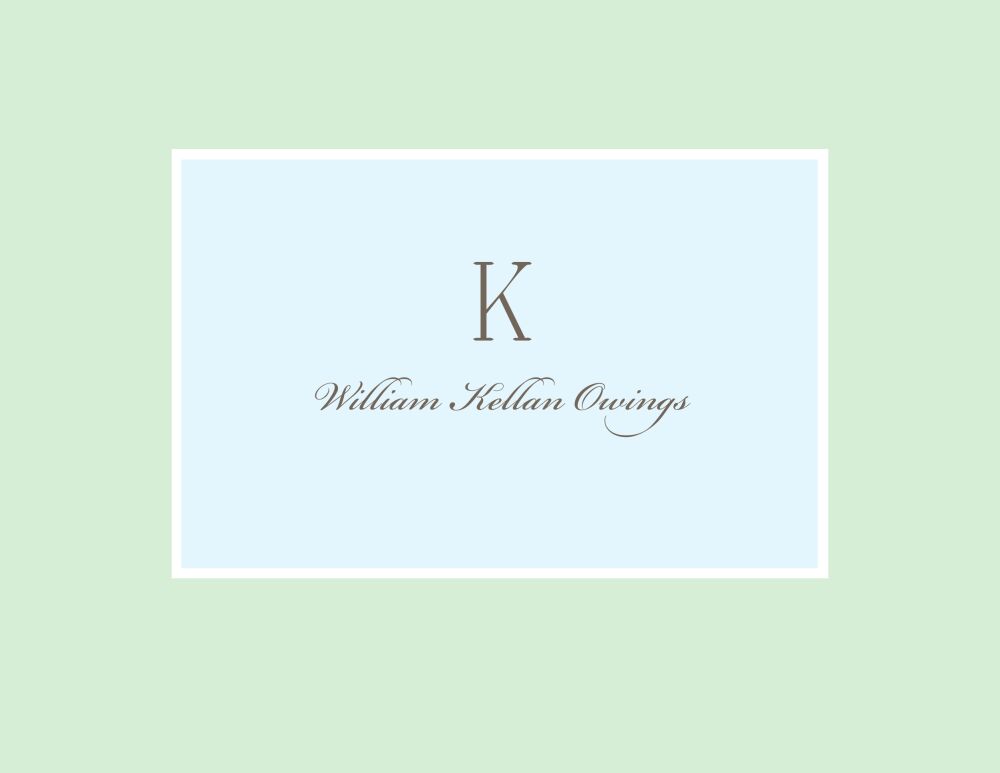 Fresh Air Seafoam Folded Note