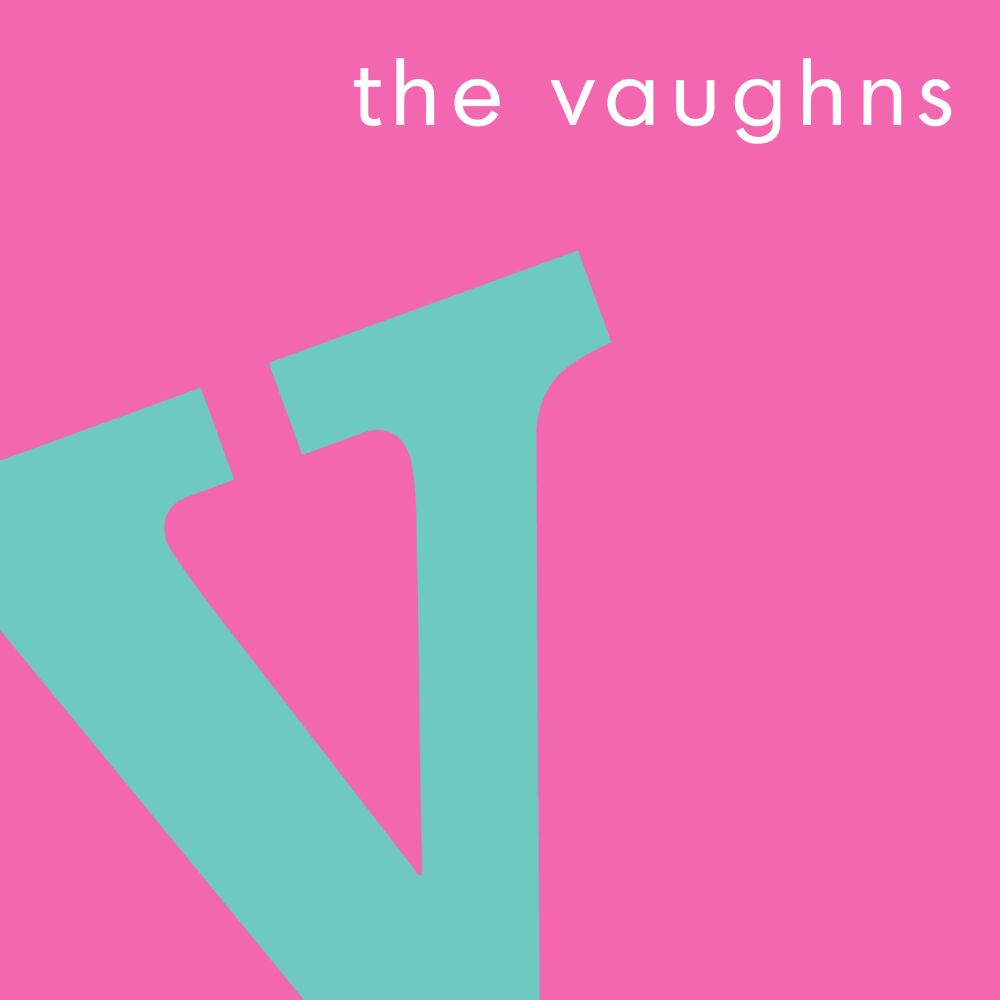Alphabet Turquoise on Bubblegum Personalized Coaster