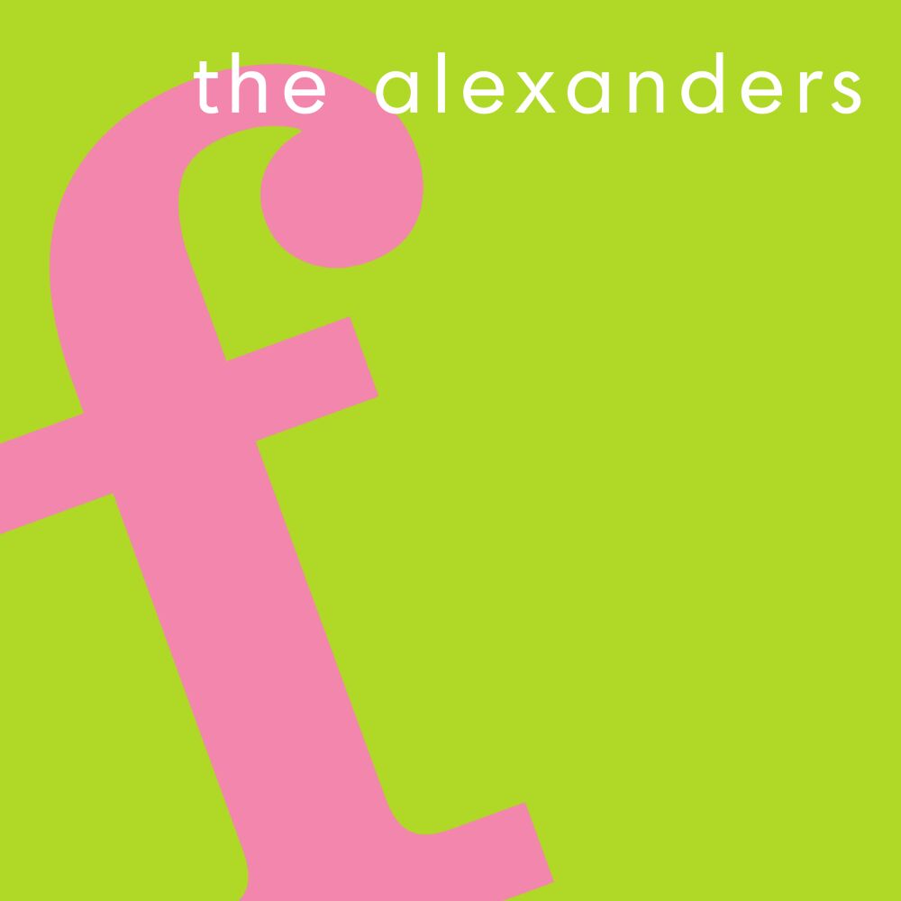 Alphabet Bubblegum on Chartreuse Personalized Coaster