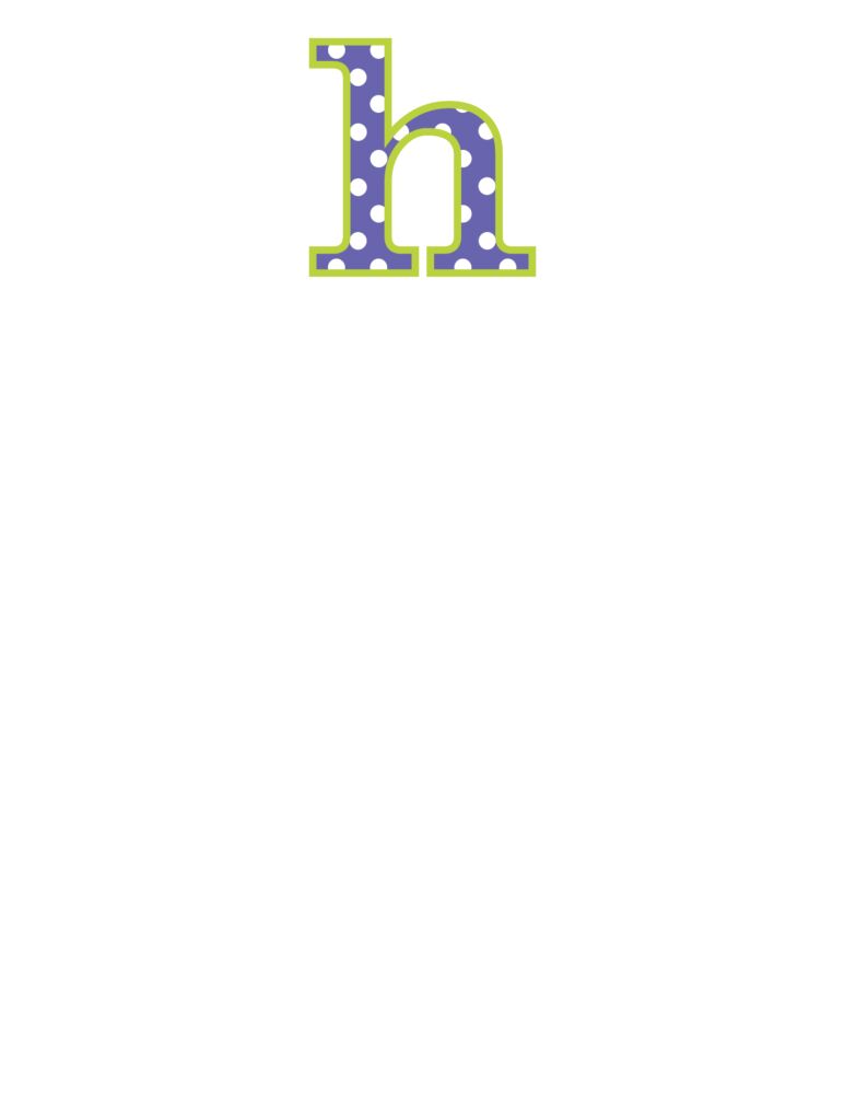 Big Letter Big Dots Light Purple Small Notepad