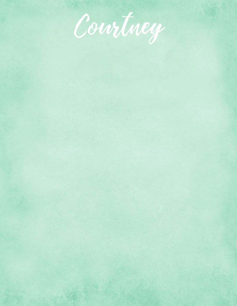 Watercolor Caribbean Notepad