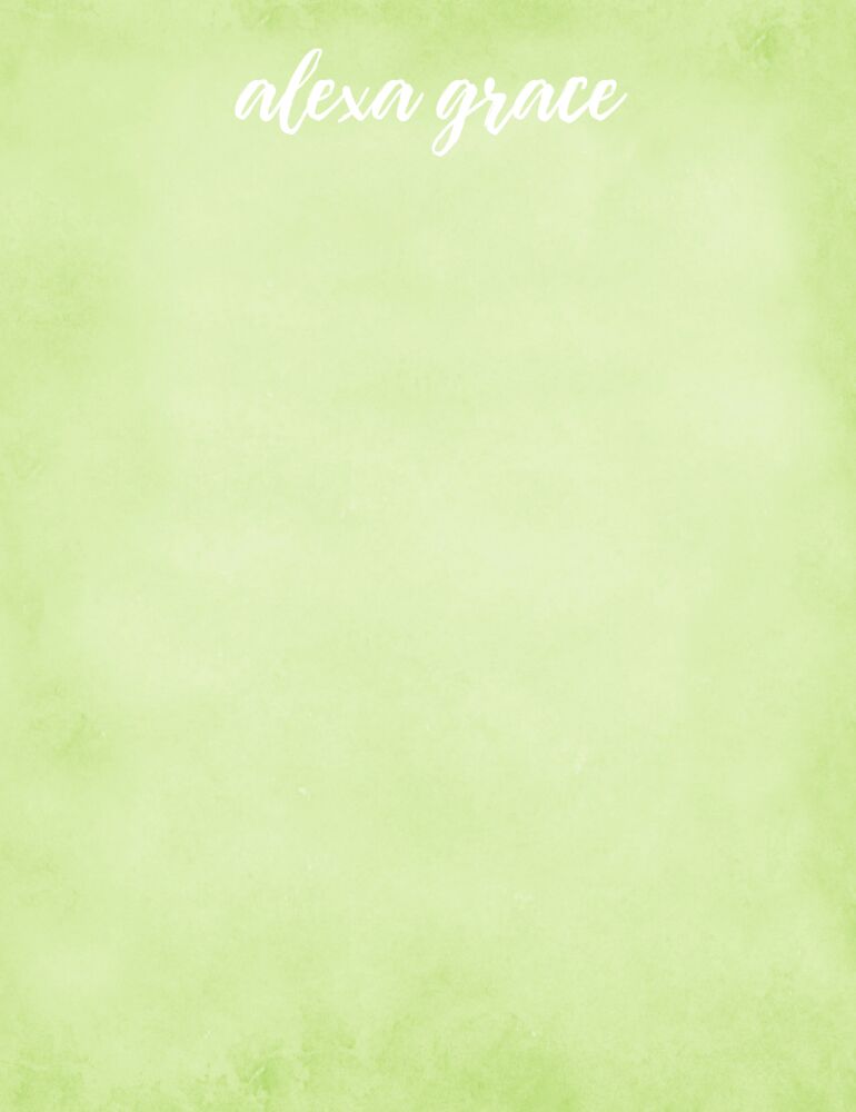 Watercolor Spring Notepad
