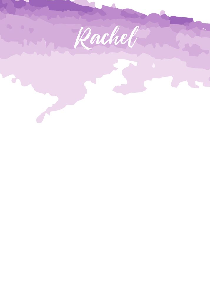 Watercolor Ripples Orchid Notepad