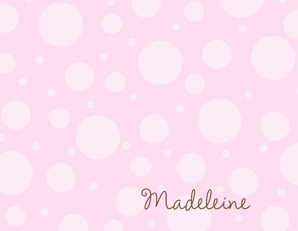 Wonder Dots Pink Folded Note