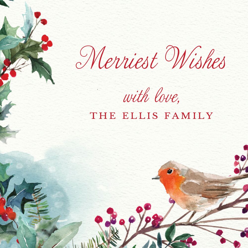 Christmas Robin Gift Sticker
