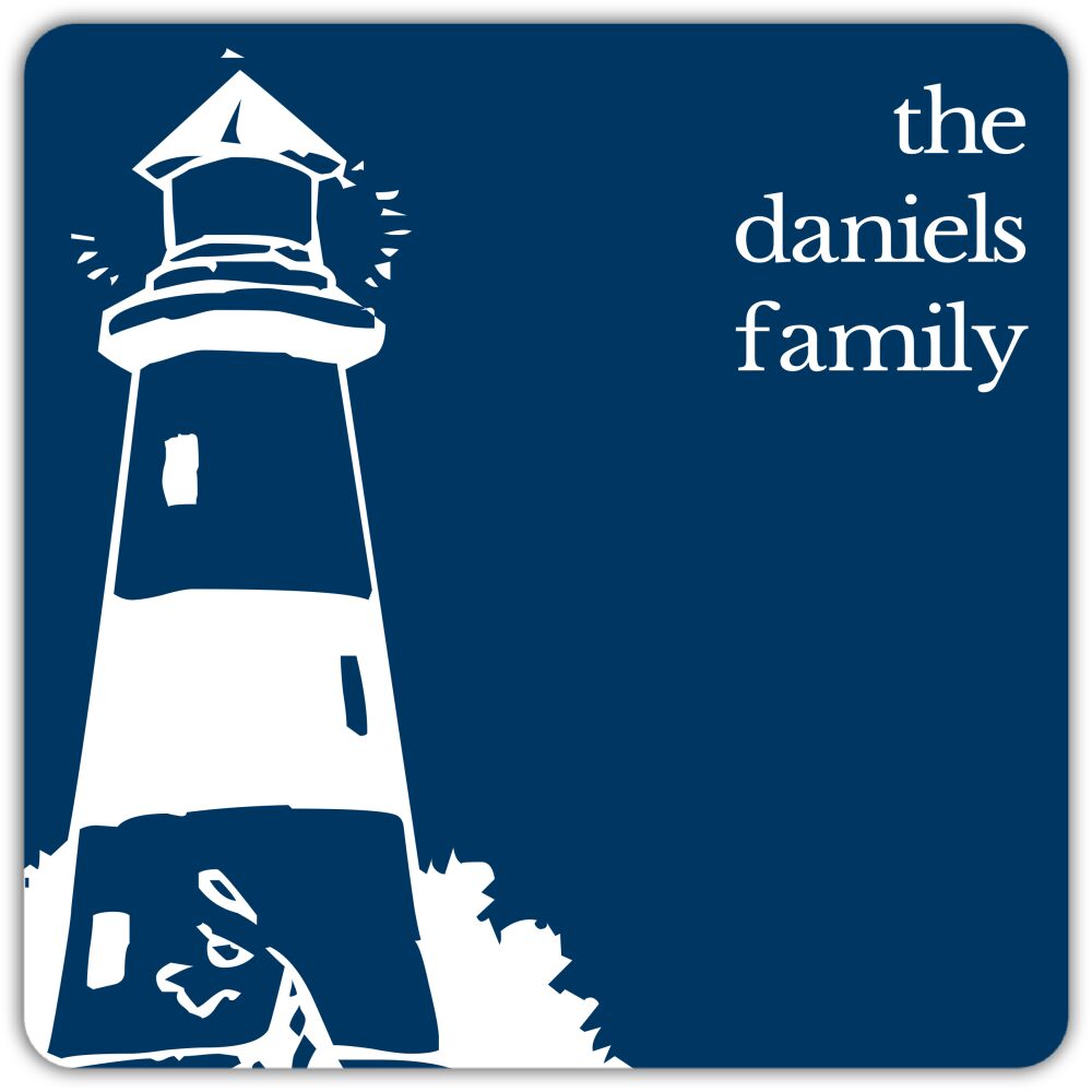 Lighthouse Personalized Coaster