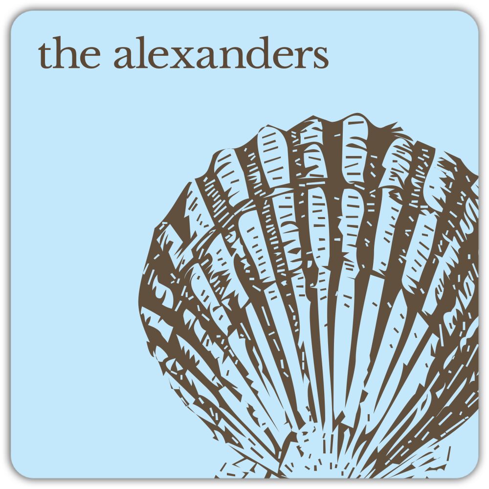 Seaside Personalized Coaster