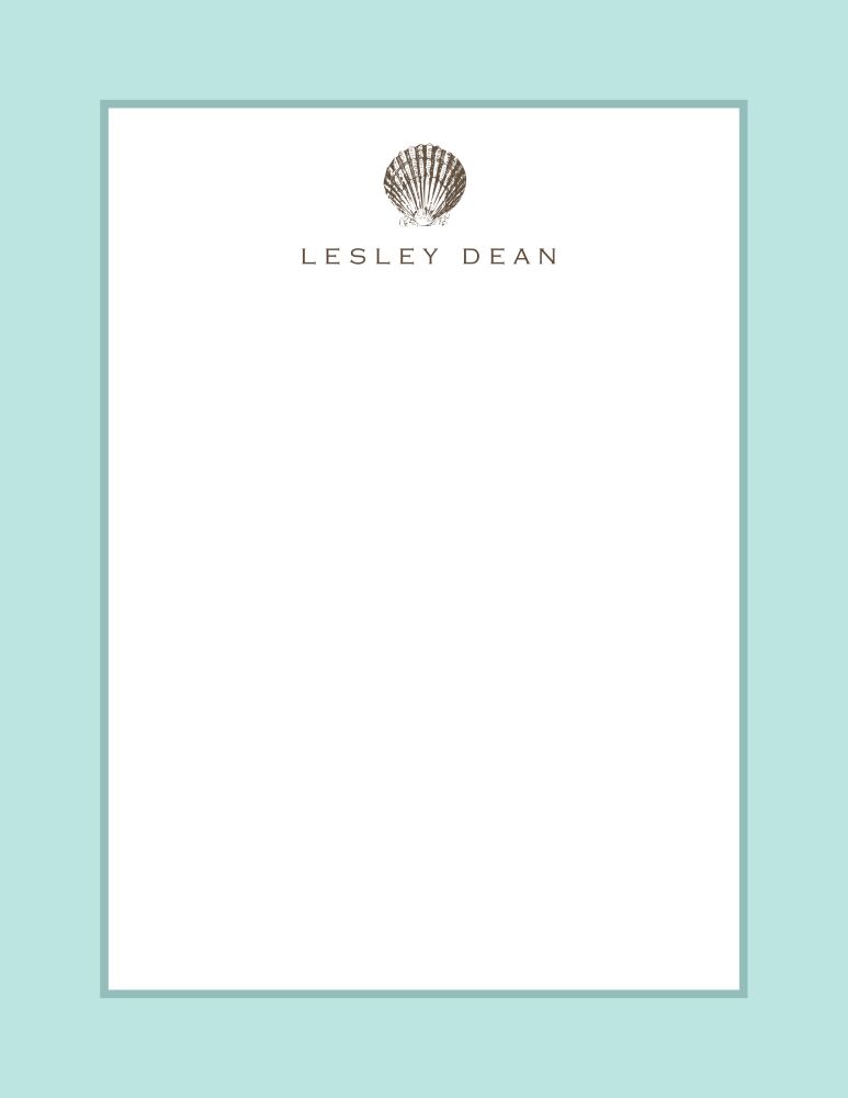 Seaglass Robins Egg Flat Note