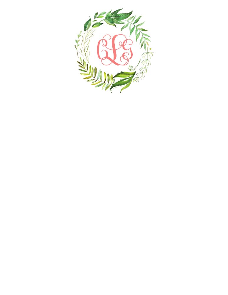 Vine Wreath Notepad