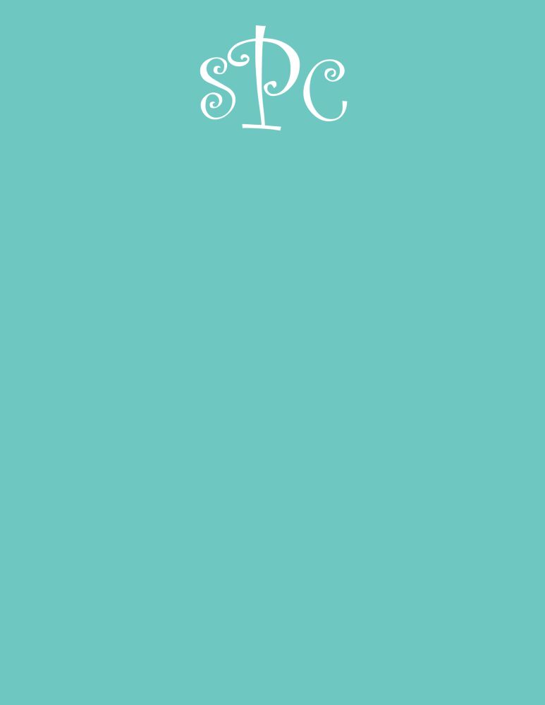 Bright Turquoise Small Notepad