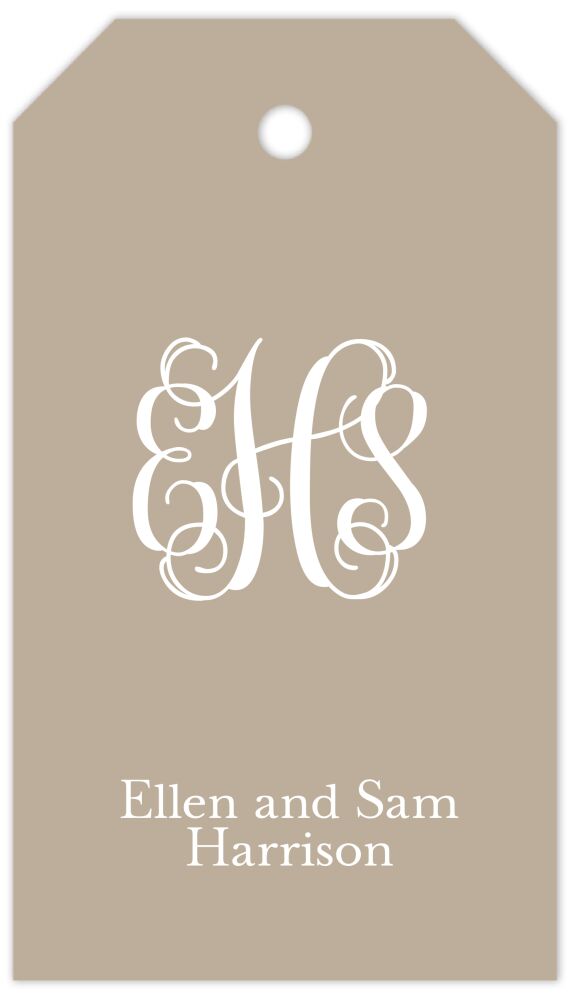 Tan Hanging Gift Tag