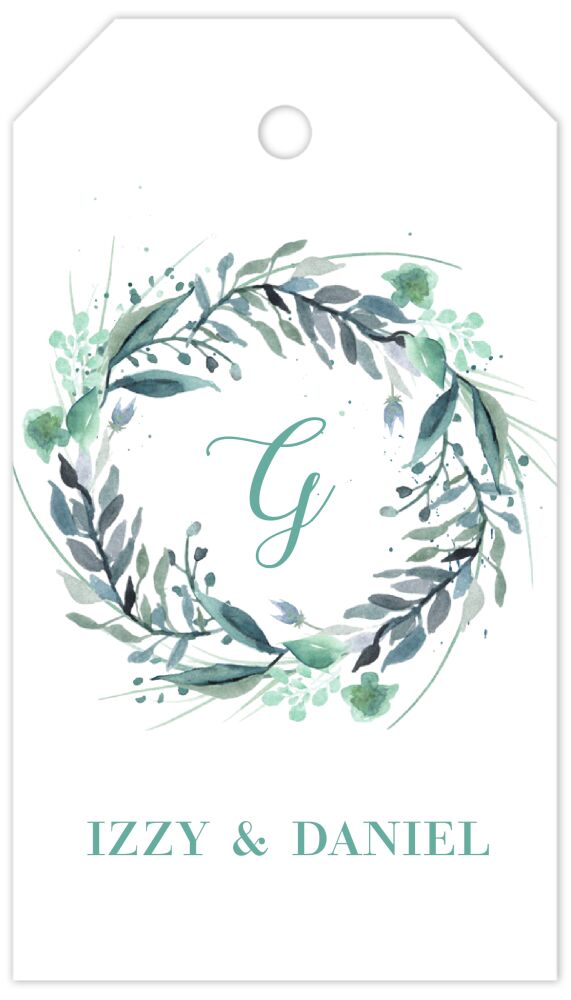 Fanciful Wreath Hanging Gift Tag