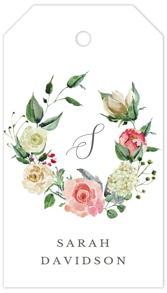 Blissful Wreath Hanging Gift Tag