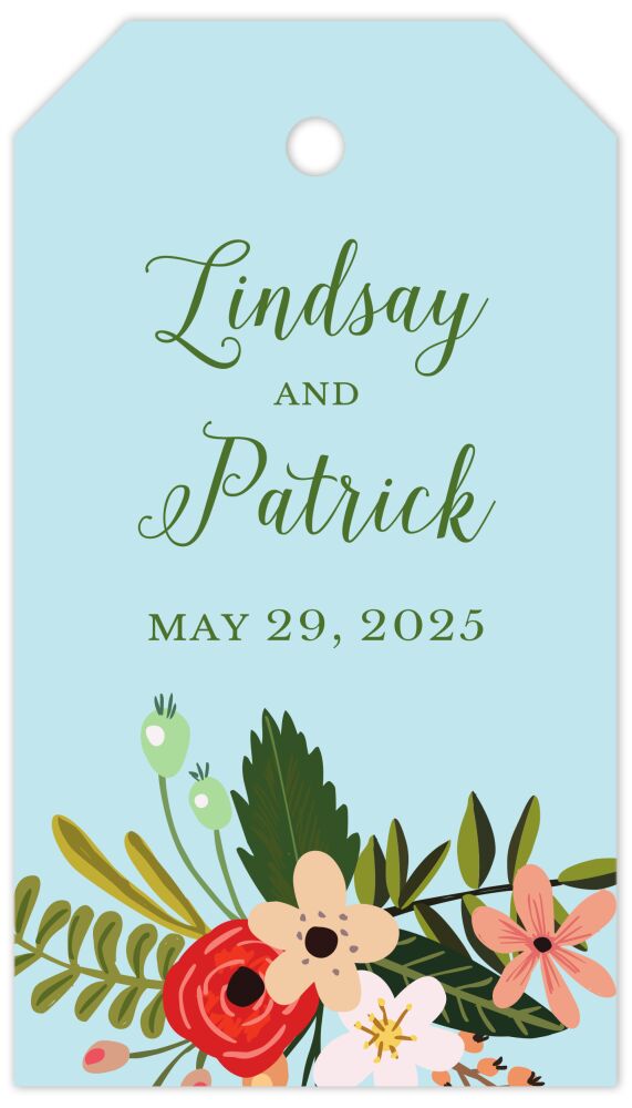 Botanical Lagoon Hanging Gift Tag