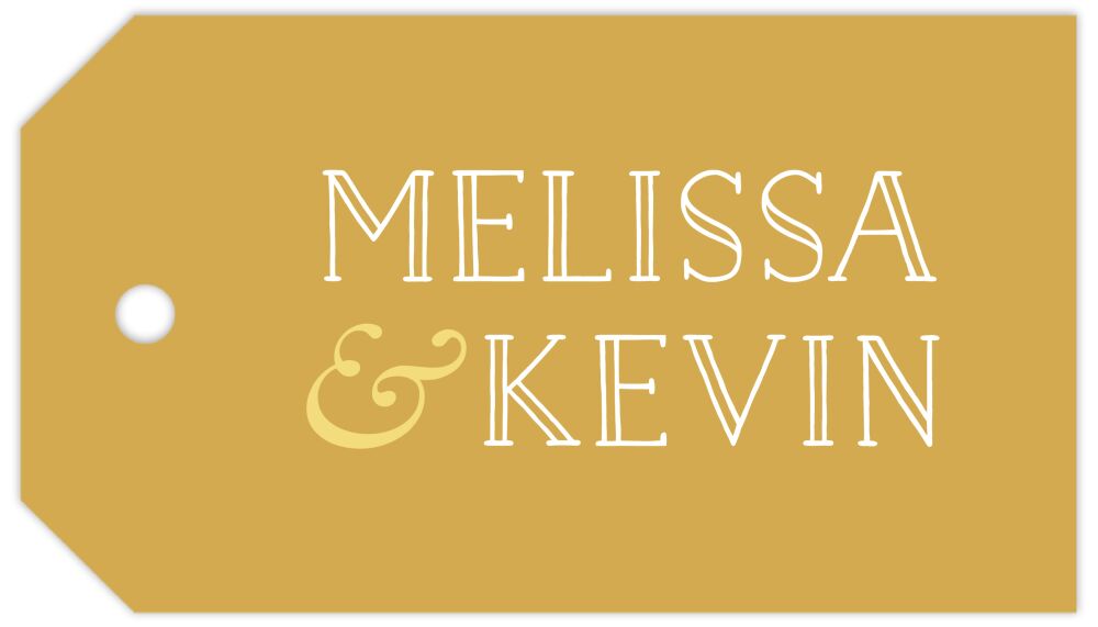Gold Hanging Gift Tag