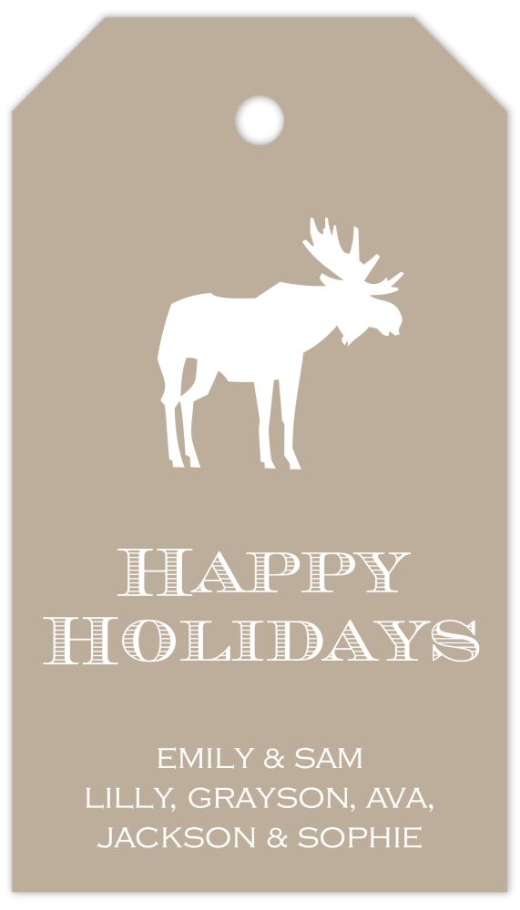 Tan Hanging Gift Tag