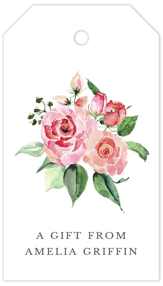 Blissful Bouquet  Hanging Gift Tag
