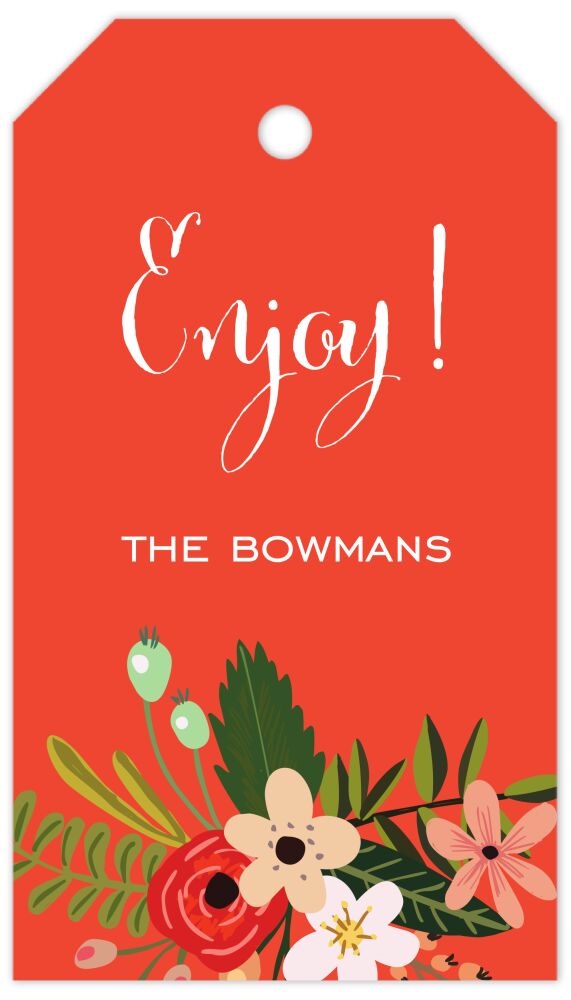 Botanical Fiesta Hanging Gift Tag