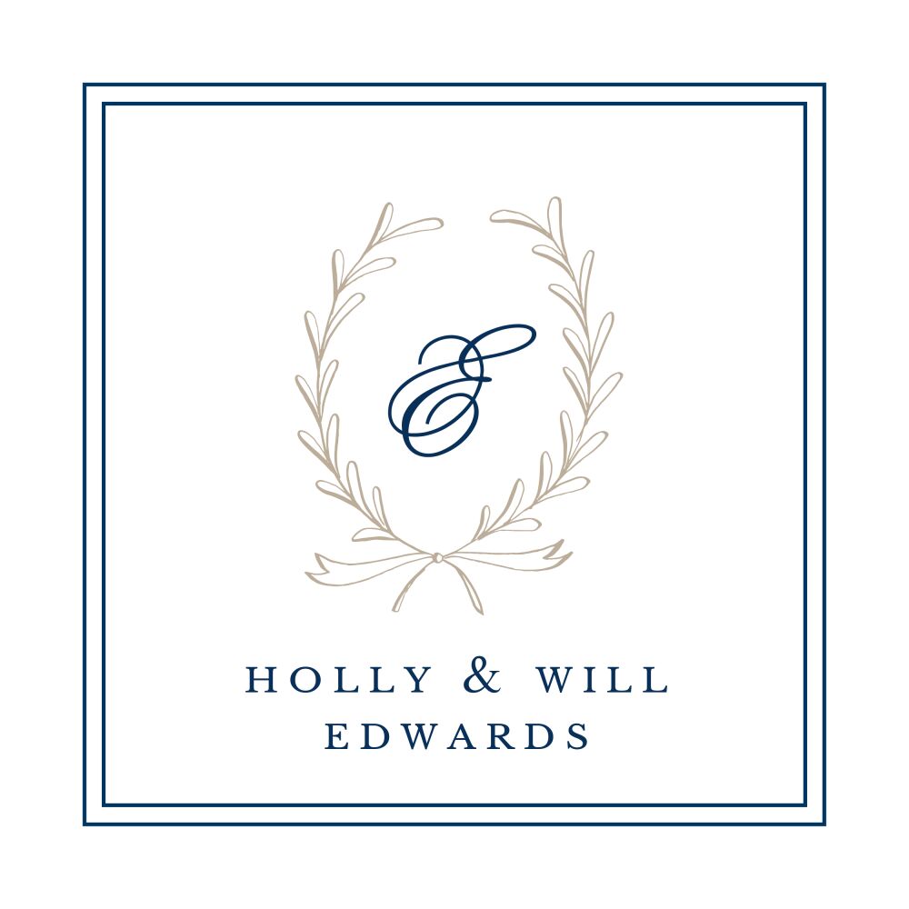Laurel Wreath Tan Folded Enclosure Card