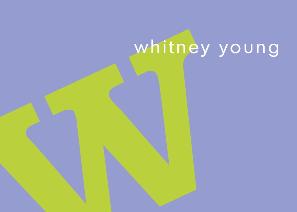 Alphabet Chartreuse On Periwinkle Enclosure Card