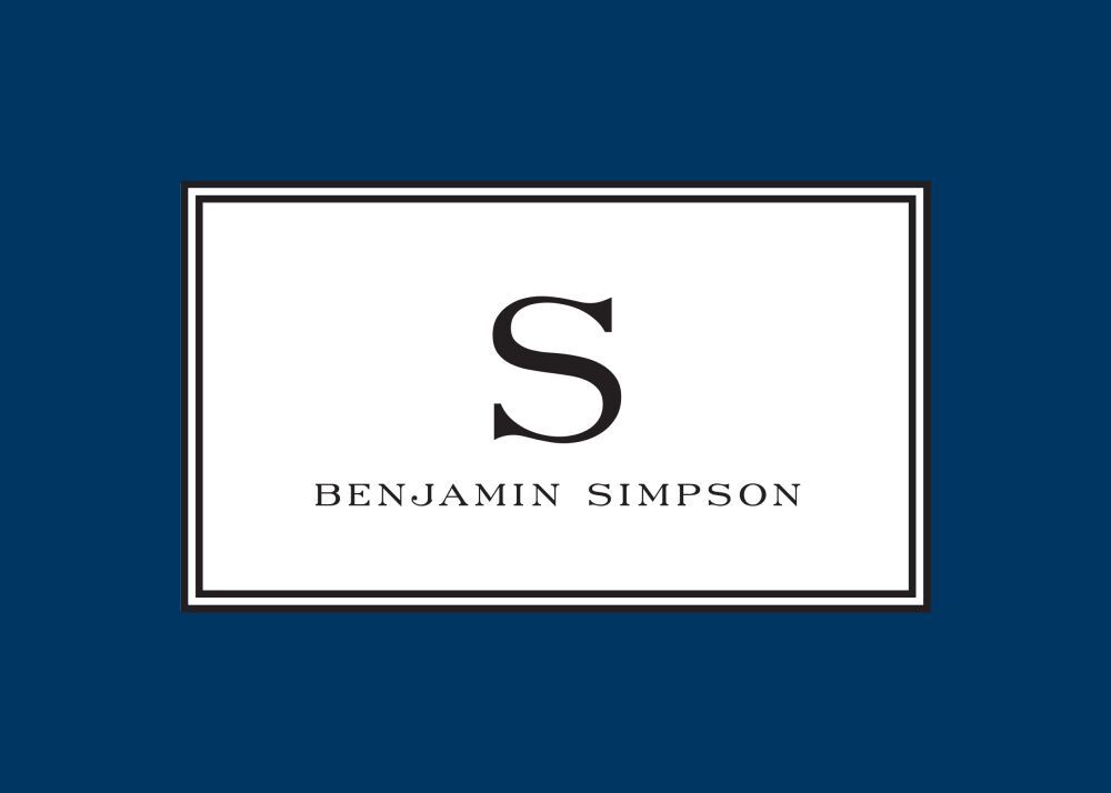 Elegance Navy Enclosure Card