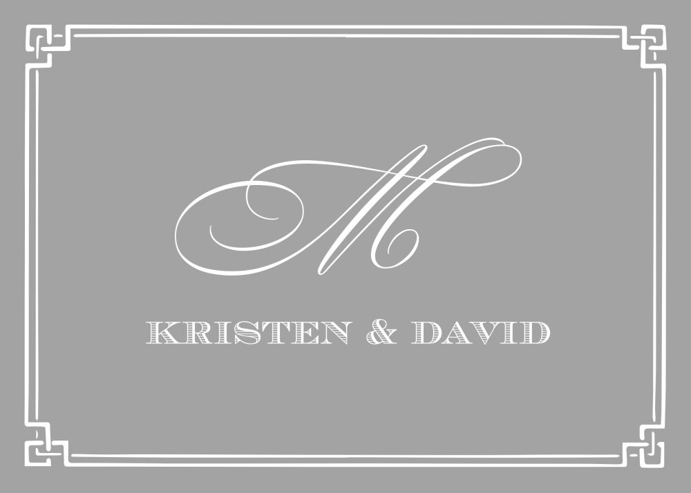 Classic Border Silver Sticker