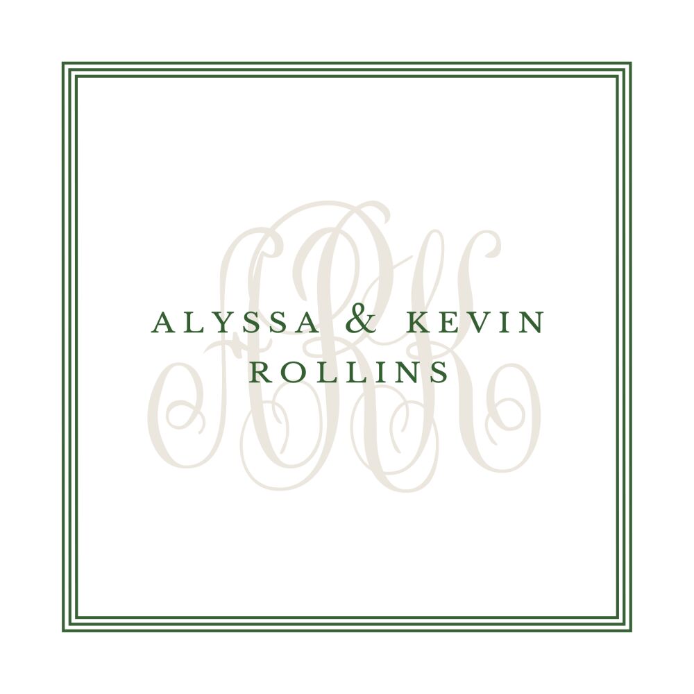 Pinstripes Evergreen Sticker