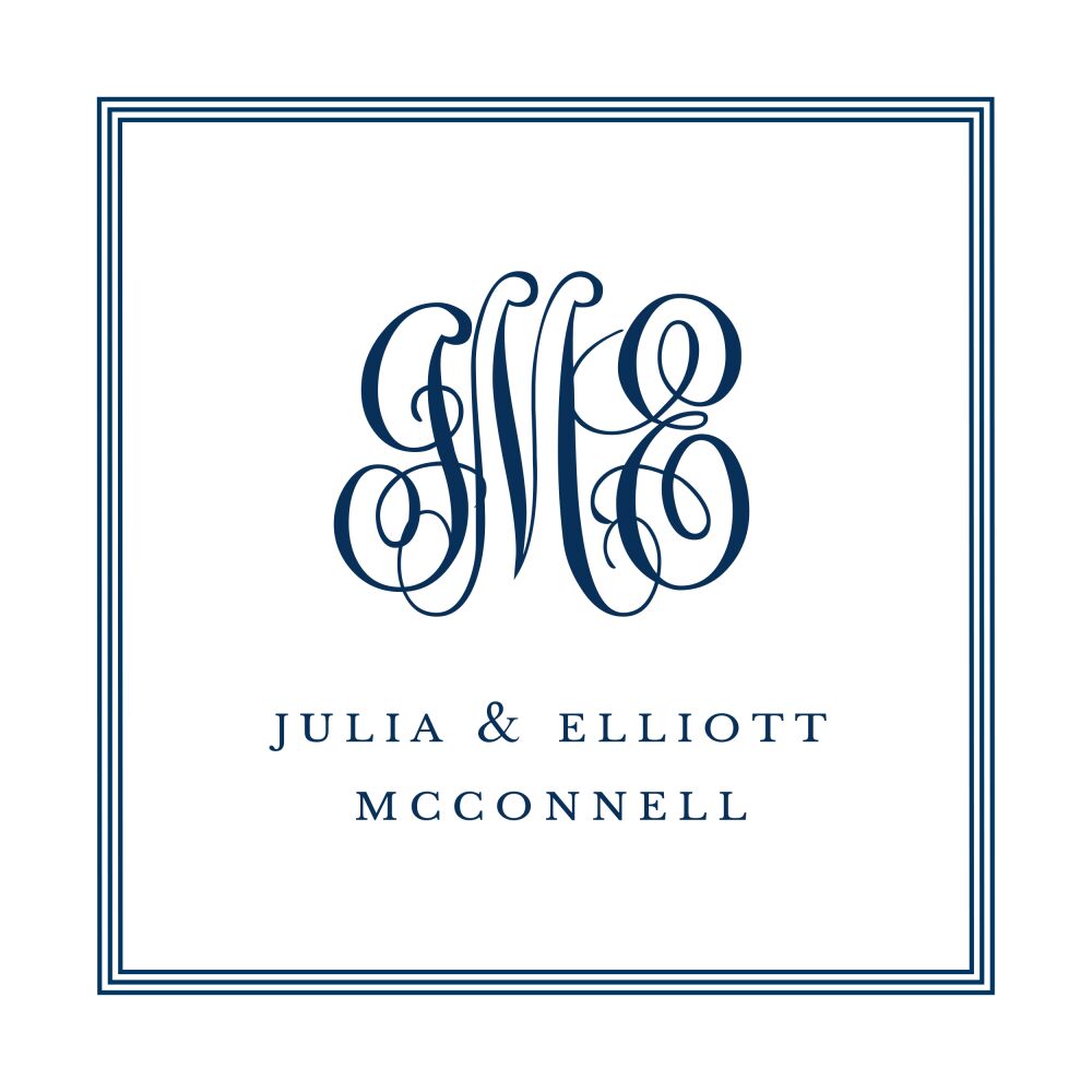 Pinstripes Navy Sticker