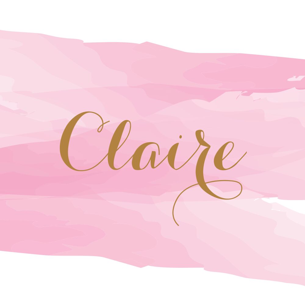 Brushstroke Pink Enclosure Card