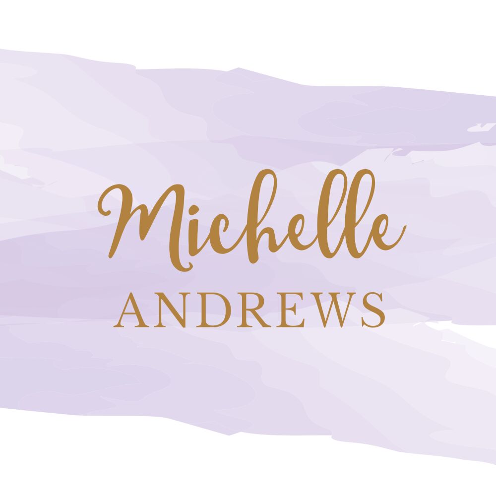 Brushstroke Lavender Enclosure Card