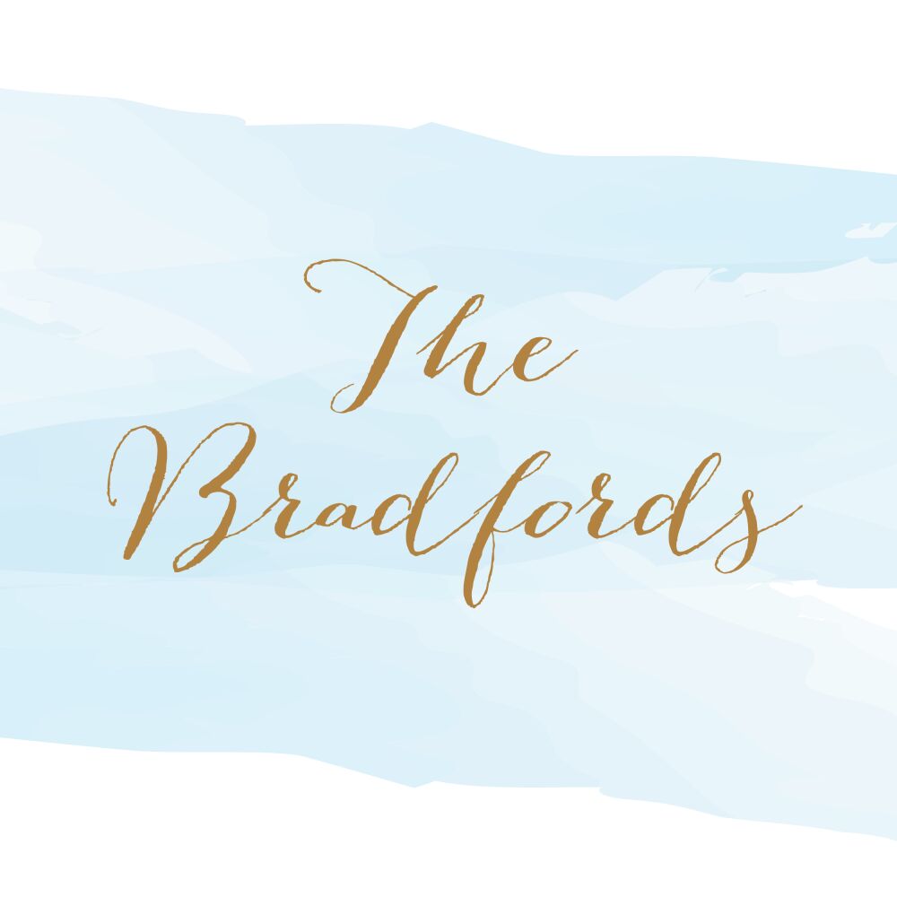 Brushstroke Blue Enclosure Card