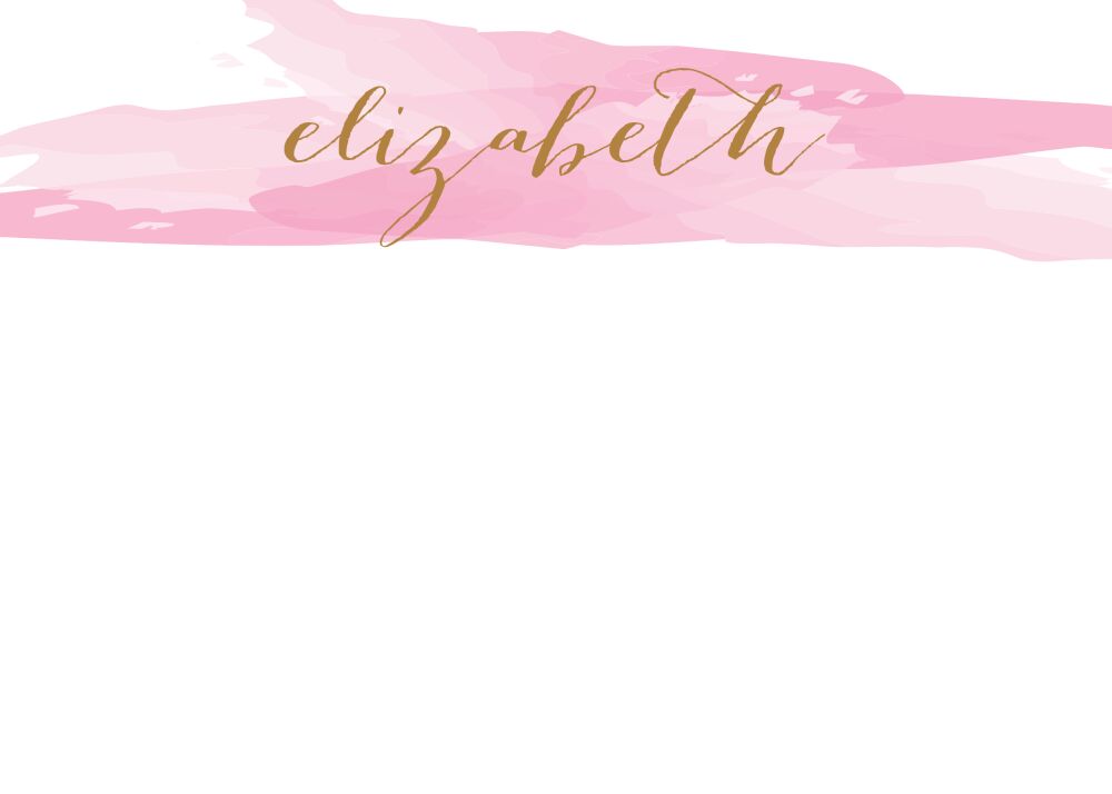 Brushstroke Pink Flat Note