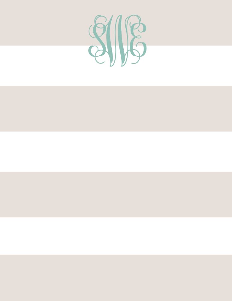 Broad Stripes Sand Notepad