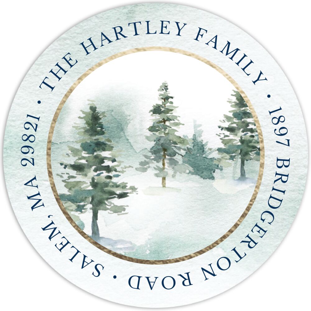 Mystic Forest Return Address Label