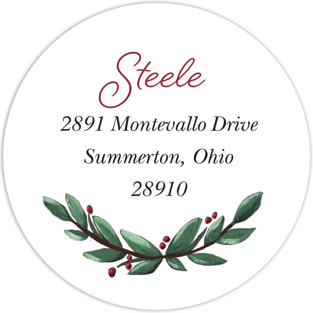 Just Merry Return Address Label