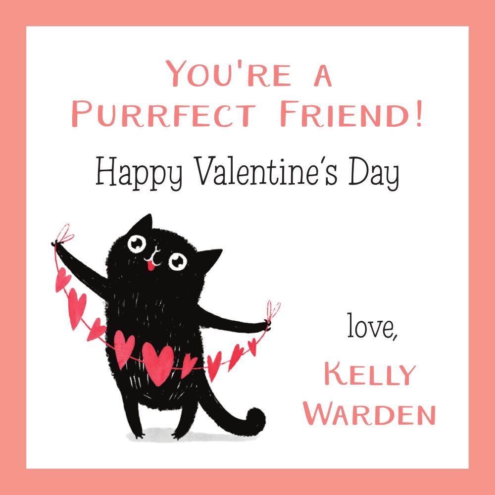 Purrfect Kitty Valentine