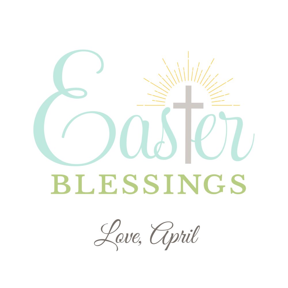 Easter Blessings Enclosure Card